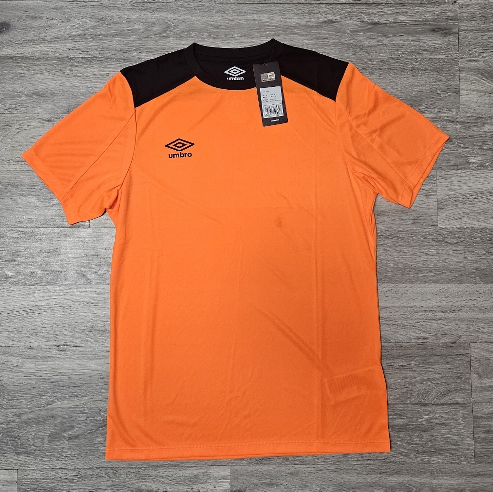Orange Umbro t shirt size small